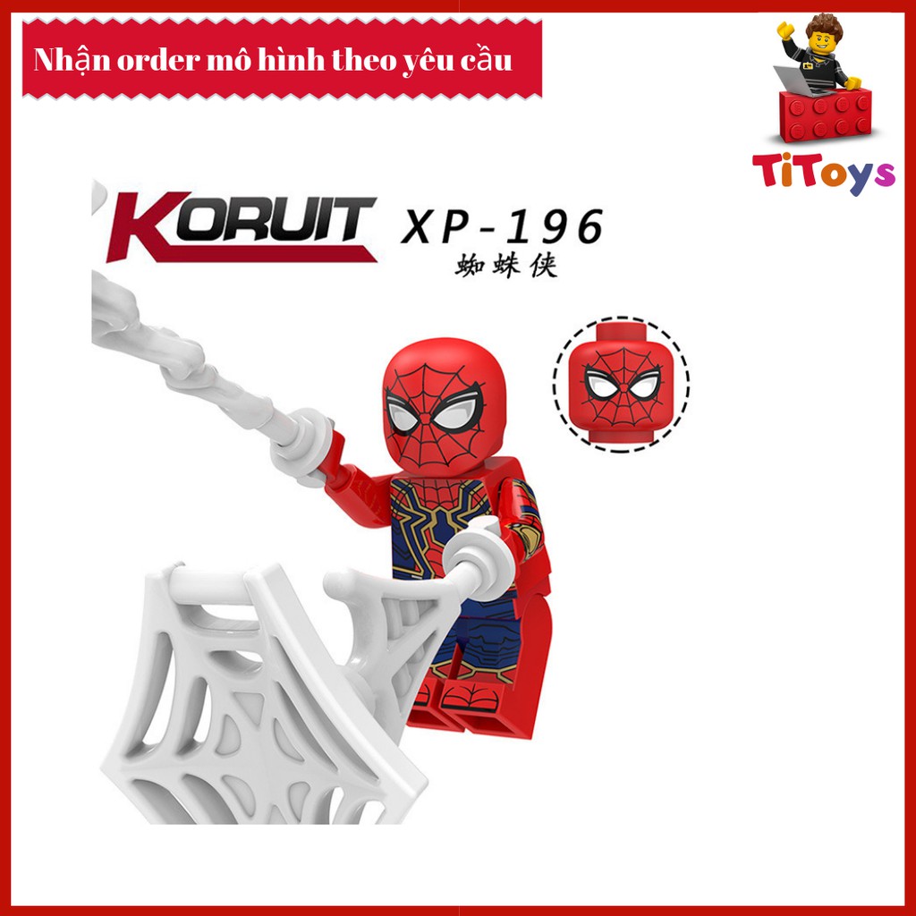 Minifigures các nhân vật Spider Man Far From Home - Đồ chơi Lắp ghép Xếp hình Non Lego KT1027