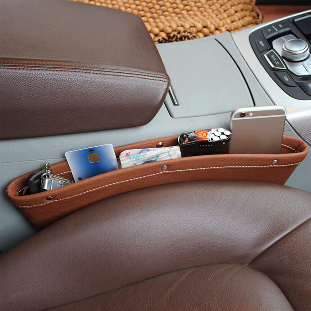 Khay để đồ cài khe ghế xe hơi (PK168) khay chứa đồ cài ghế ô tô