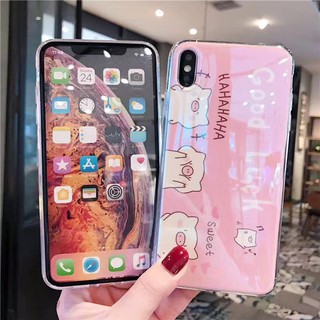 Ốp lưng iphone 11 11 pro max Xr Xs max X Cute Pig Soft Tpu