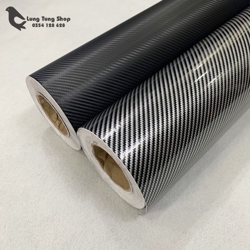 Decal Carbon Dán Xe máy, oto , Laptop Carbon bóng và mờ chống nước
