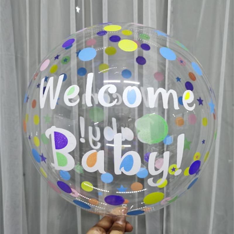Bong Bóng Trong Suốt 18 Inch Dùng Trang Trí Các Bữa Tiệc