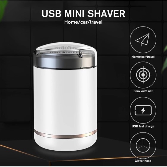 Travel Mini Electric Shaver USB Rechargeable Compact Razor Wet & Dry Use Máy Cạo Râu Nam Mini Bỏ Túi, Máy Cạo Râu 3 Lưỡi Nhỏ Gọn, Cạo Khô Ướt Không Trầy Xước