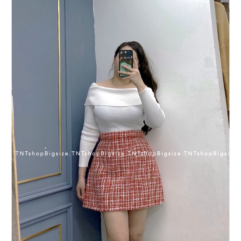 CHÂN VÁY DẠ ĐỎ [ TNT SHOP BIGSIZE 60KG 90KG ] | BigBuy360 - bigbuy360.vn