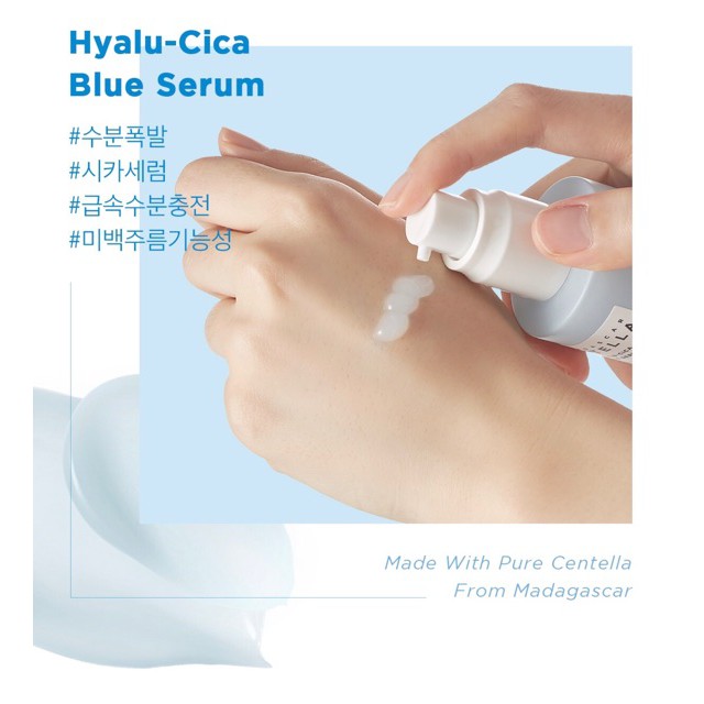Tinh chất rau má phục hồi cấp nước giữ ẩm sáng da hyalu cica blue serum skin1004