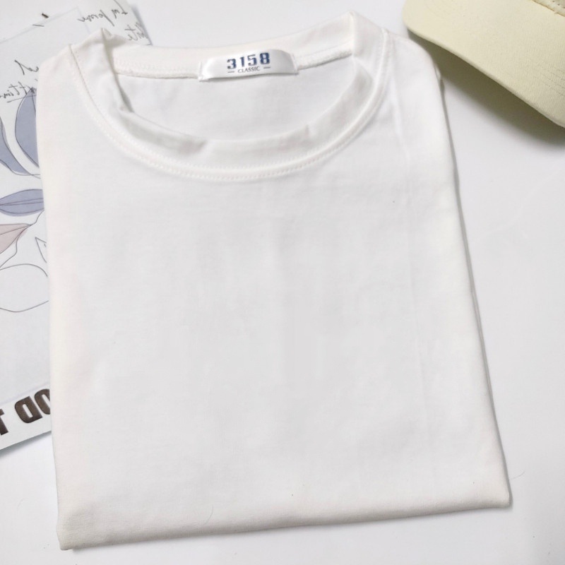 Áo phông tay lỡ form rộng nam nữ TRƠN áo thun tay lỡ cotton khô 3158 BASIC TEE Unisex Streetwear | BigBuy360 - bigbuy360.vn