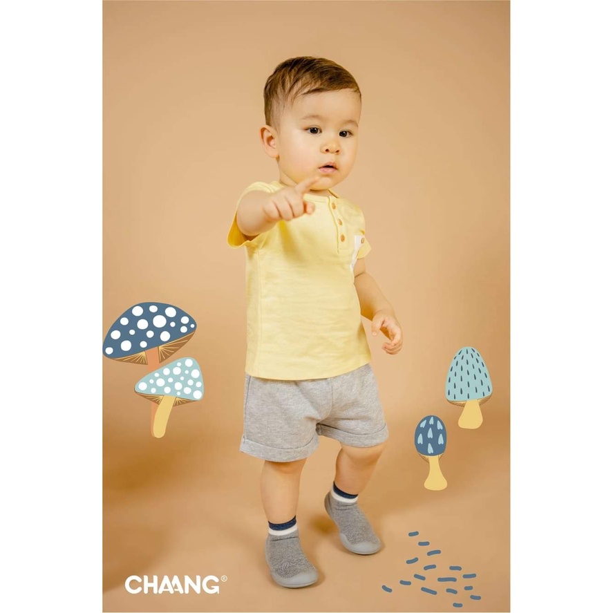 Chaang áo cotton bổ trụ summer vàng cho bé trai