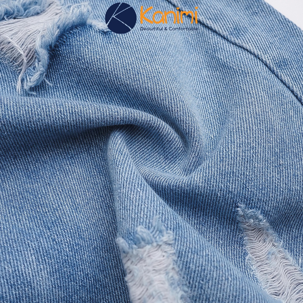 Chân váy jeans dáng dài mài rách siêu đẹp (có ảnh, video thật) Kanimi | BigBuy360 - bigbuy360.vn