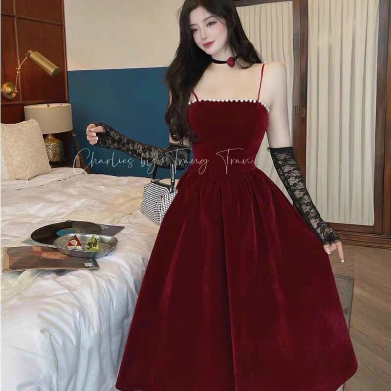 (Mẫu Mới) Đầm Ford Hai Dây Bản Thiết Kế Siêu HOT Chốt Nhanh Kẻo Hết UP Valentina Shop