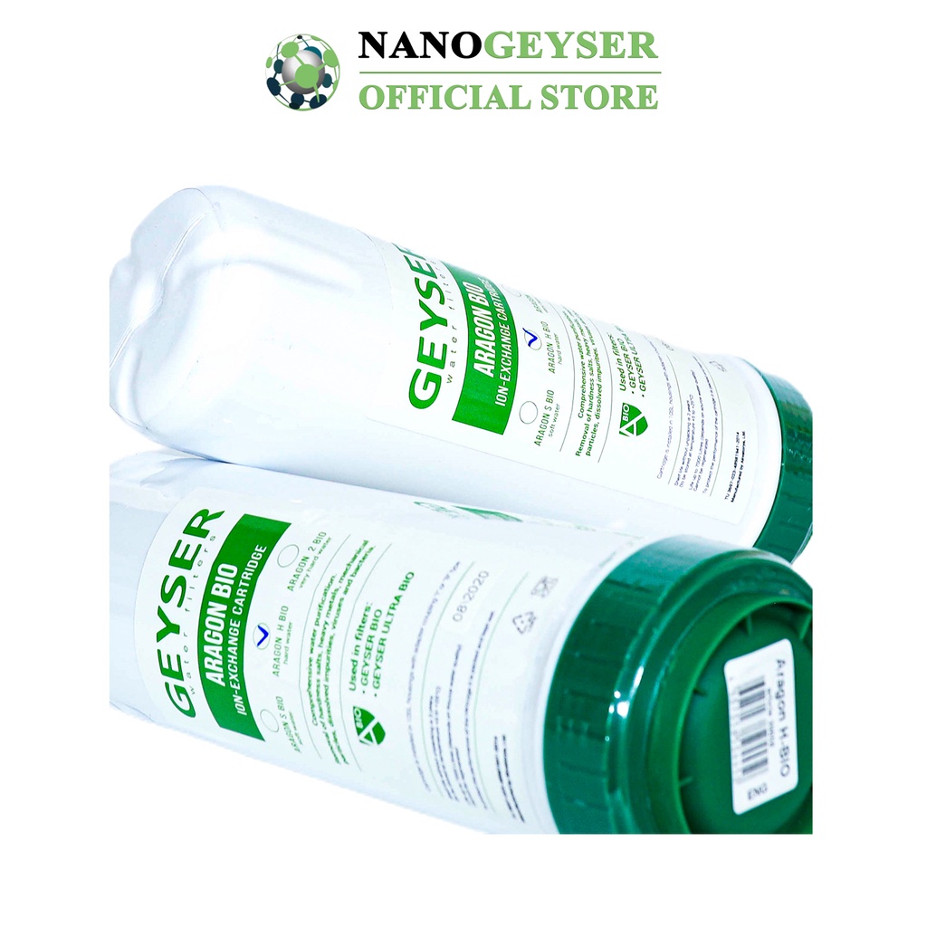 Lõi Aragon Bio Nano Geyser, Lõi lọc nước số máy NANO, Dùng cho các dòng máy lọc nước NANO, Geyser Ecotar 4, Ecotar 8...