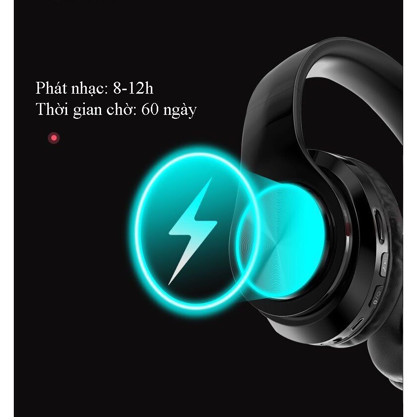 TAI NGHE BLUETOOTH CHỤP TAI CÓ LED BASS CỰC ĐÃ