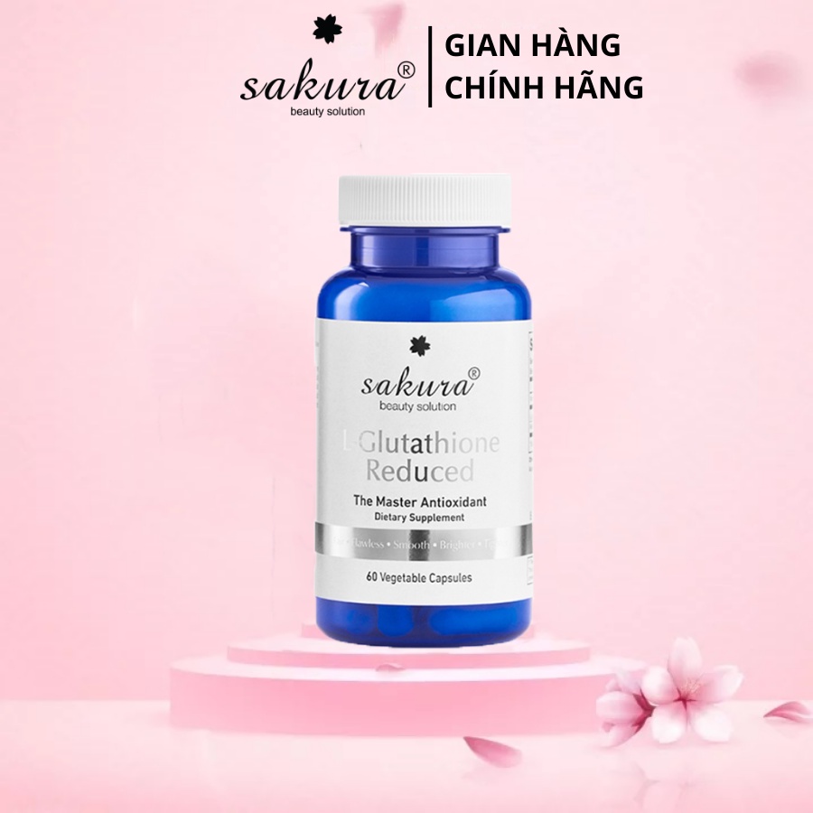 Viên uống trắng da chống lão hóa Sakura L-Glutathione Reduced 60 viên
