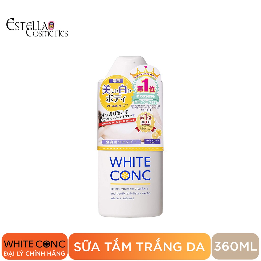 Sữa Tắm Trắng Da Toàn Thân WhiteConc Body Shampoo 360ml