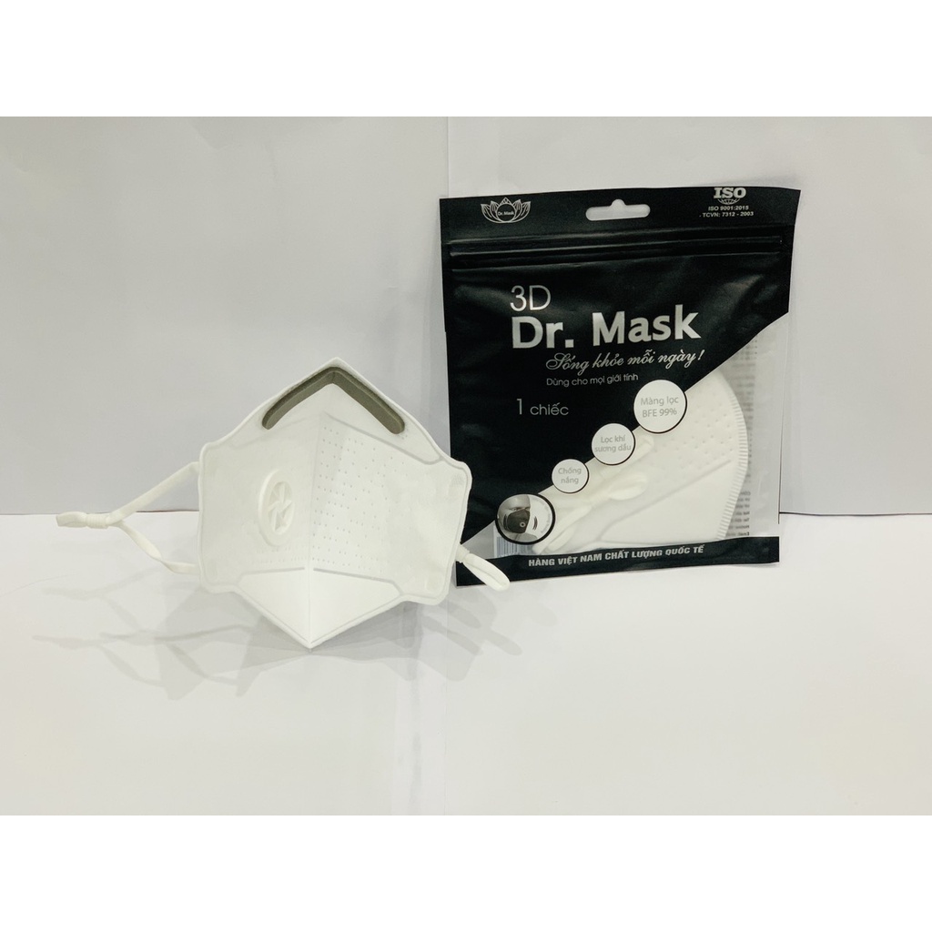 Túi 1 Chiếc Khẩu Trang 4 Lớp 3DS4 Dr Mask Chống Nắng, Lọc Khí Sương Dầu, Màng Lọc BFE 99%