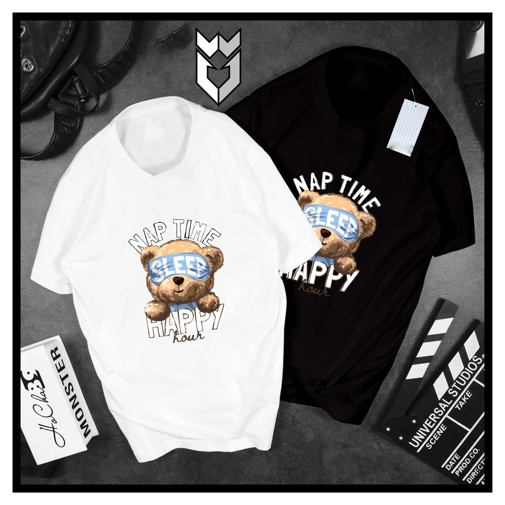 【FREE SHIP】Áo Thun nam nữ unisex Sleeping Bear, áo thun ngắn tay cổ tròn cực đẹp - GW Shop | BigBuy360 - bigbuy360.vn