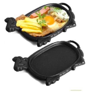 📣📣📣Chảo gang làm bò bít tết + tặng kèm đế gỗ
