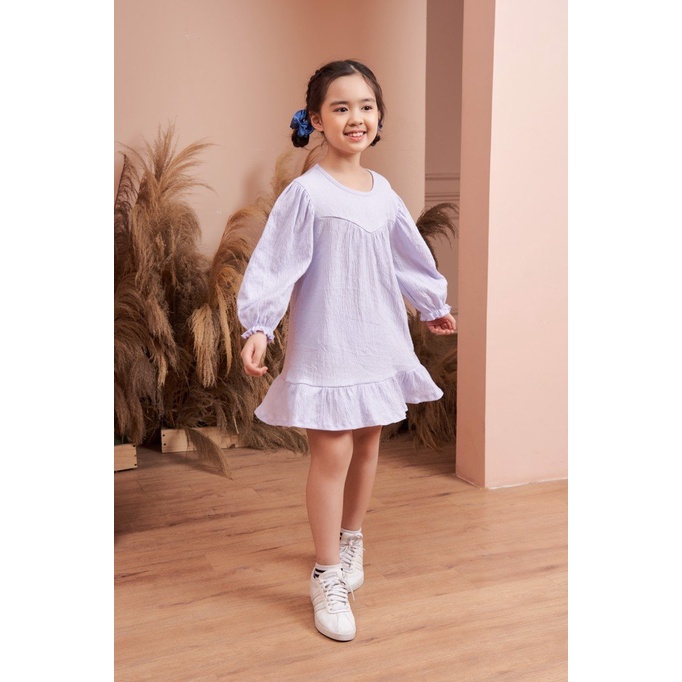 Đầm dài tay chất liệu 95% cotton Rabity 91821