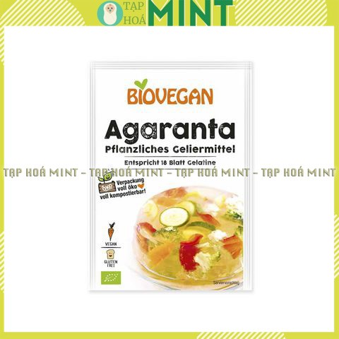 Gelatine thực vật hữu cơ Biovegan gói 18g, gelatine làm kẹo dẻo - Tạp hoá mint