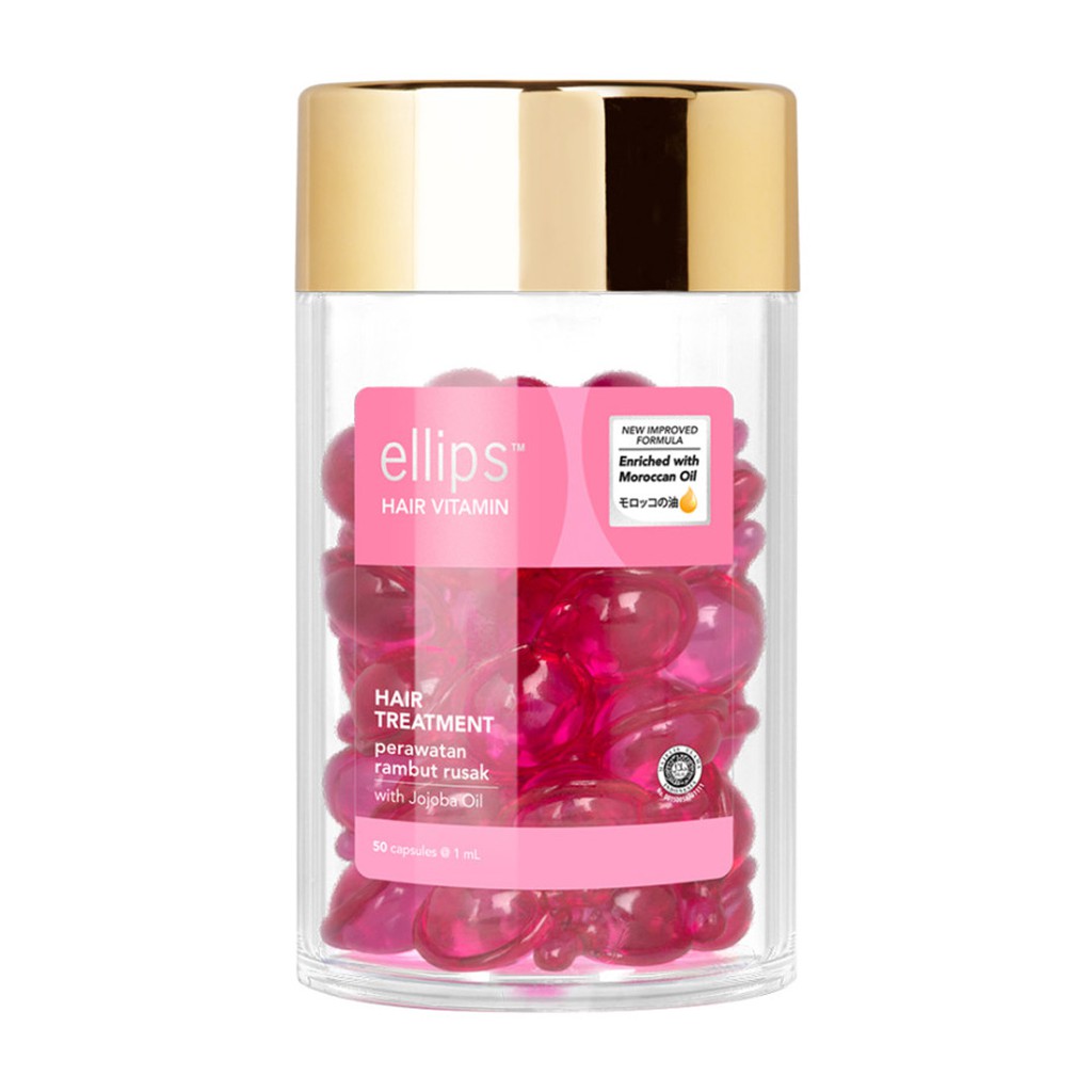 Serum Dưỡng Tóc Ellips Vitamin Hair Vitamin Moroccan Oil Jar Hũ 50 Viên
