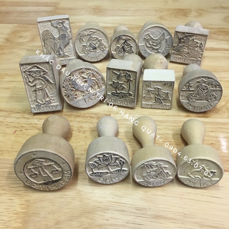 Dấu gỗ-Dấu thư pháp, dấu chơi