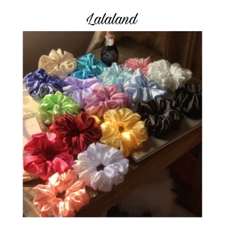 ẢNH THẬT - Dây buộc tóc Scrunchies phi bóng siêu to