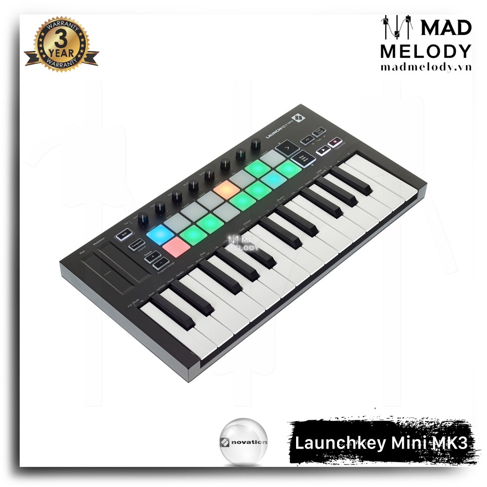 Novation Launchkey Mini MK3 MIDI Keyboard