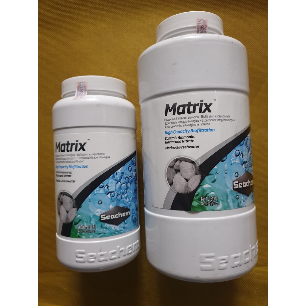 [TEM SICAVI] Seachem Matrix 500ml - Vật Liệu Lọc Cao Cấp Cho Bể Cá