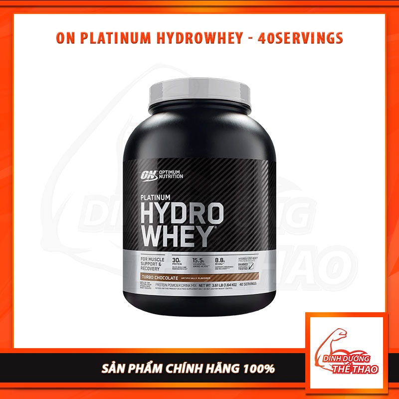 Sữa Dinh Dưỡng Tăng Cơ 100% Hydro Whey tinh khiết ON Platinum Hydro Whey 3.5 Lbs