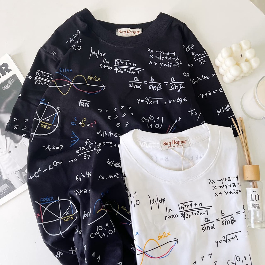 Áo thun toán học nam nữ, áo phông họa tiết Bencyshop