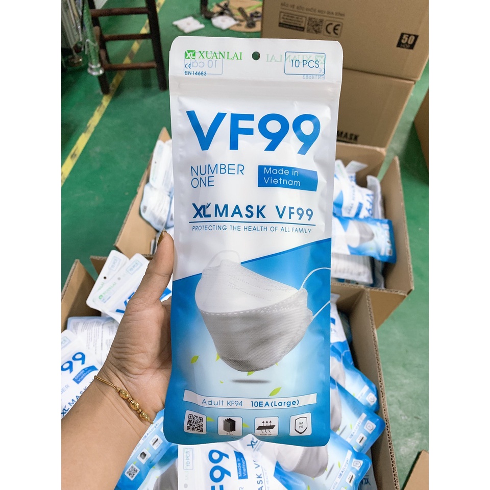 1 Gói 10 Chiếc Khẩu Trang Xuân Lai KF94 4 Lớp Kháng Khuẩn Tiêu Chuẩn Hàn Quốc | BigBuy360 - bigbuy360.vn