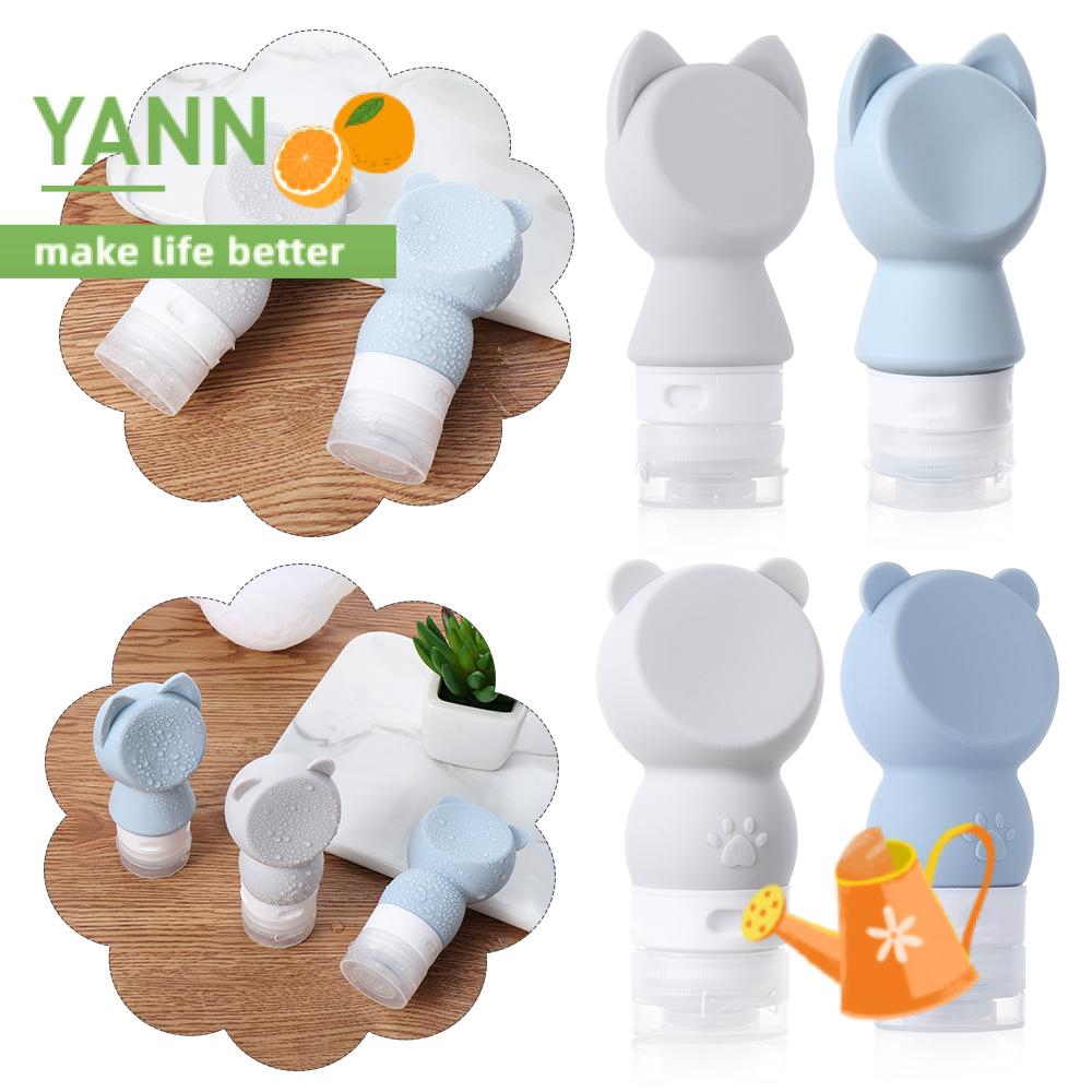 Lọ Rỗng Đựng Dầu Gội/Mỹ Phẩm Bằng Silicon Họa Tiết Hoạt Hình Dễ Thương