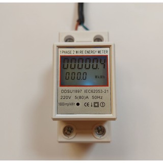 Công tơ điện tử ,thiết bị đo công suất 220v -80A 4 thông số