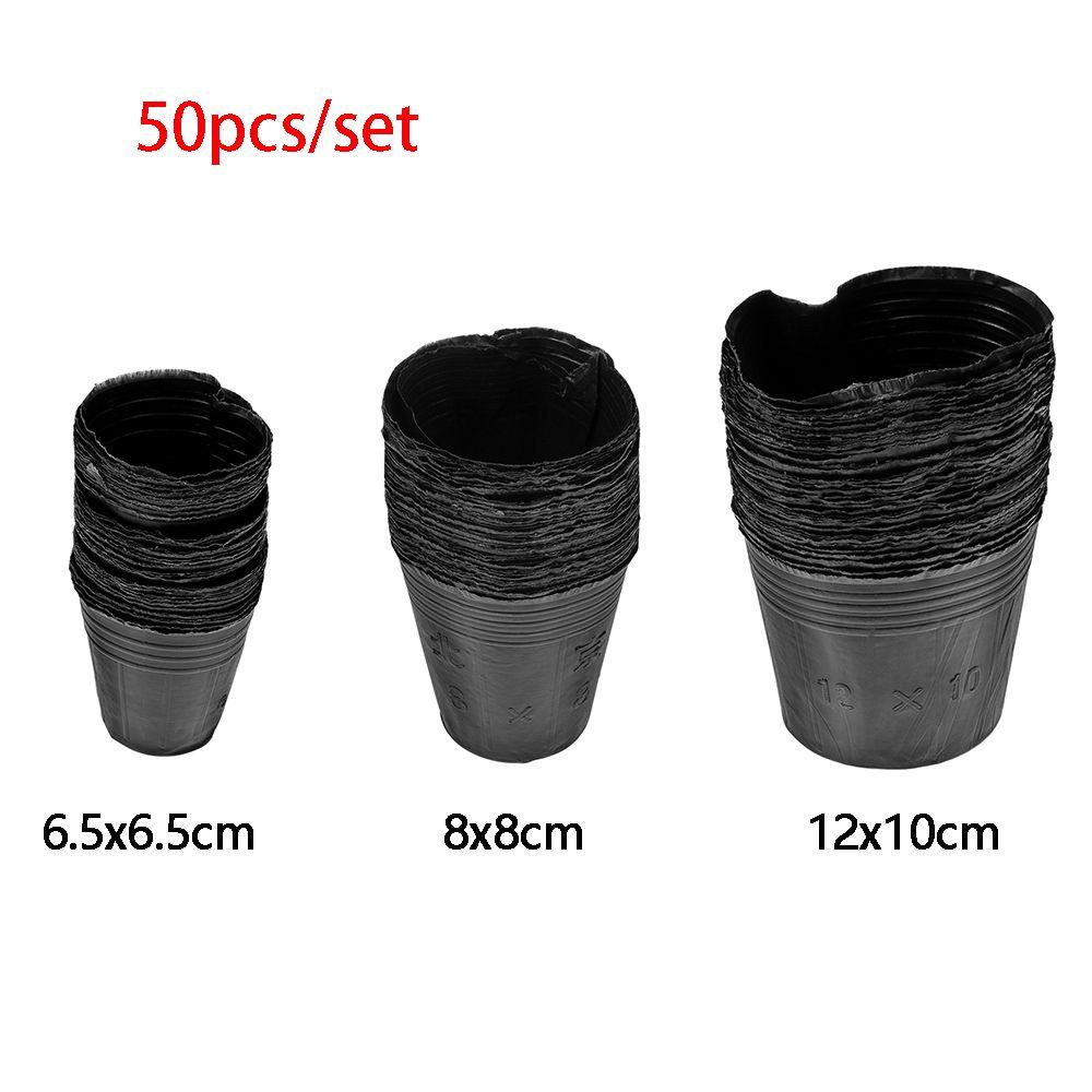 DORAW 50pcs Seedling-raising Bag Garden Supply Seedlings Lift Bags Potted Plant Grow Flowers Pouch