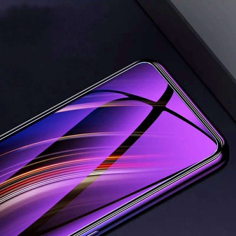 Kính cường lực Vsmart Aris tím chống tia UV hại mắt ( tặng keo mép )