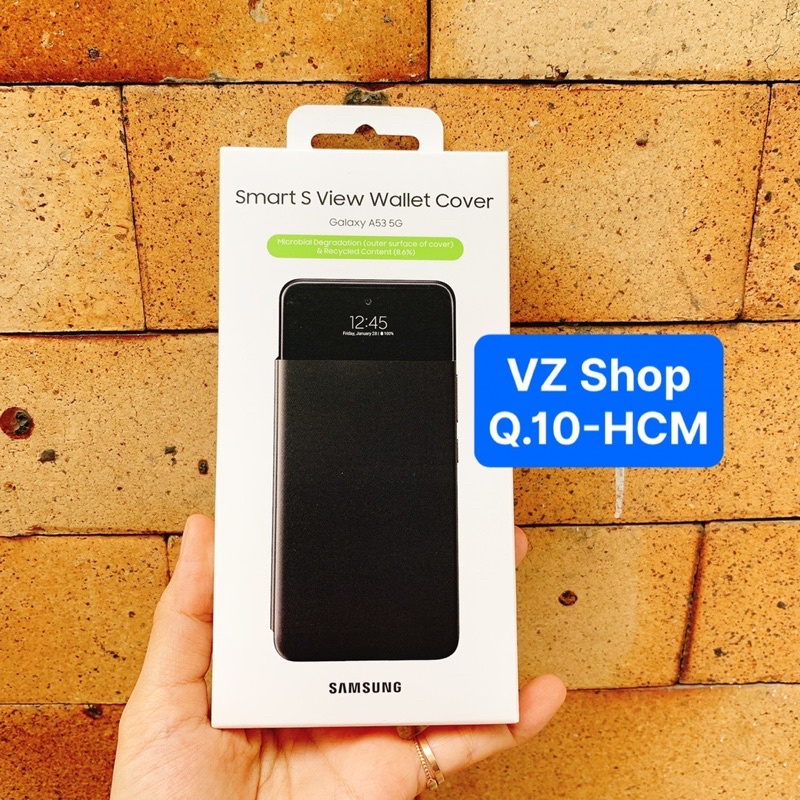 Chính hãng nguyên seal-Bao da Smart S View Wallet Cover cho Galaxy A53 5G