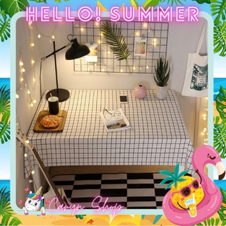 Khăn Trải Bàn Caro Decor Góc Học Tập/Làm Việc Không Thấm Nước