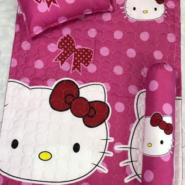Combo 2 bộ ga gối bé