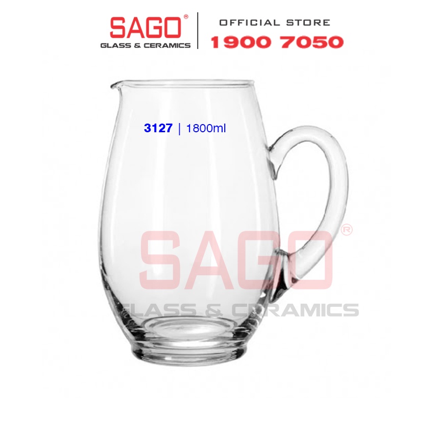 Bình Nước Thủy Tinh Mario Pitcher 1800ml | Thủy Tinh Cao Cấp , Nhập Khẩu E.U