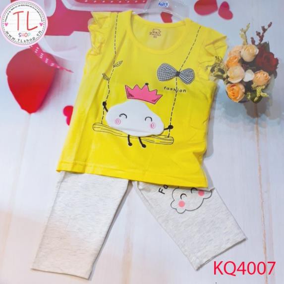 Thời trang trẻ em - Bộ áo quần thun ngắn cho bé hình thỏ - Quần áo bé trai - Bộ bé trai - Quần áo bé gái - Bộ bé gái