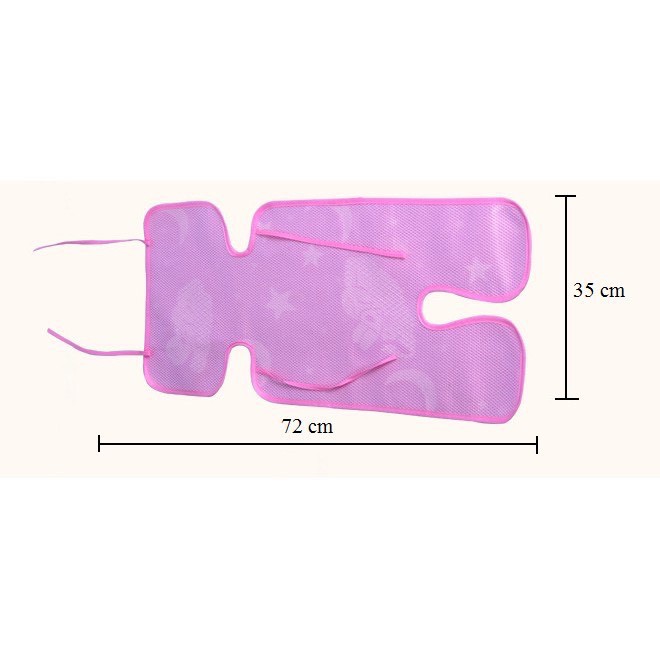 Miếng Lót Trẻ Em Bằng Lụa cho Xe Đẩy , Thoáng Mát, Chống Thấm (72x35cm) - Hàng Xuất Khẩu
