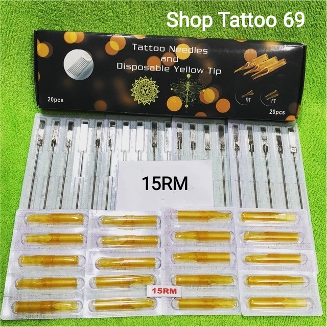 Hộp Kim + Ngòi 15RM đánh màu ( 20 Kim + 20 Ngòi )