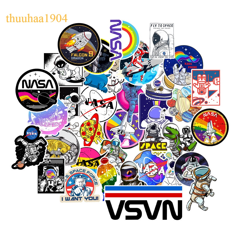 50 Sticker chủ đề PHI HÀNH GIA chống nước sticker dán laptop, điện thoại, đàn guitar, mũ bảo hiểm, vali không trùng nhau