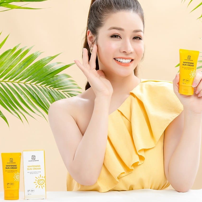 [CHÍNH HÃNG LAURA SUNSHINE] KEM CHỐNG NẮNG DÀNH CHO DA MẶT LAURA SUNSHINE - WHITENING SUN CREAM NHẬT KIM ANH SPF50 PA++