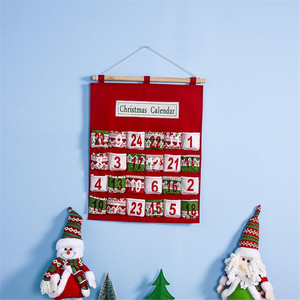 WTTLE Lịch Đếm Ngược Ngày Giáng Sinh Hình Ông Già Noel / Người Tuyết Bằng