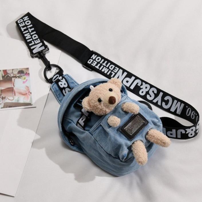 💕Túi mini mix thú bông, túi đeo chéo mini nhỏ gọn xinh xắn SACO💕