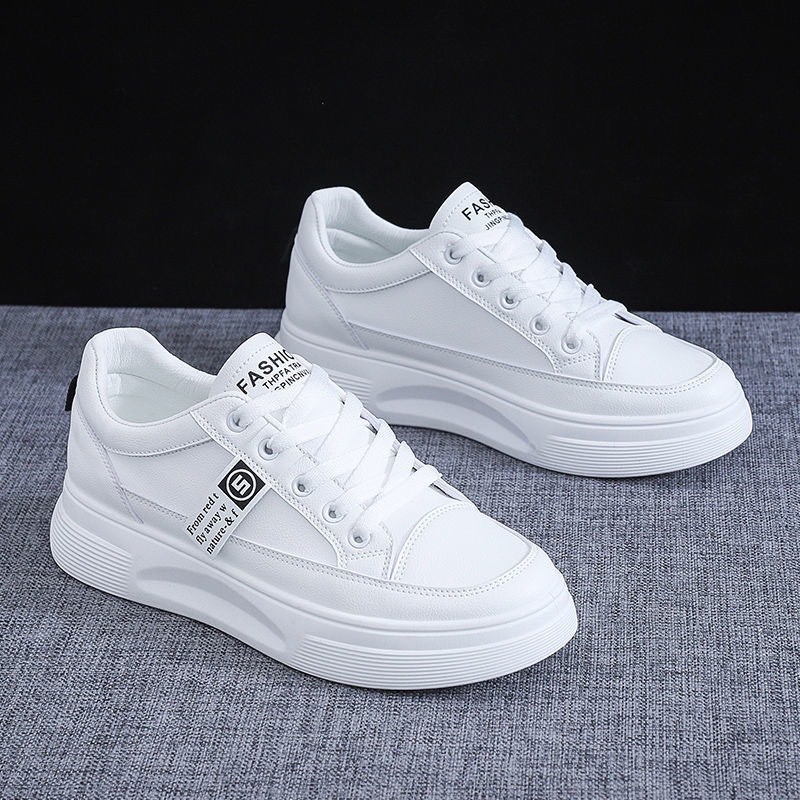 GIÀY SNEAKERS NỮ TRẮNG ĐỘN ĐẾ 3 CM TĂNG CHIỀU CAO THỜI TRANG SS SAO G 118