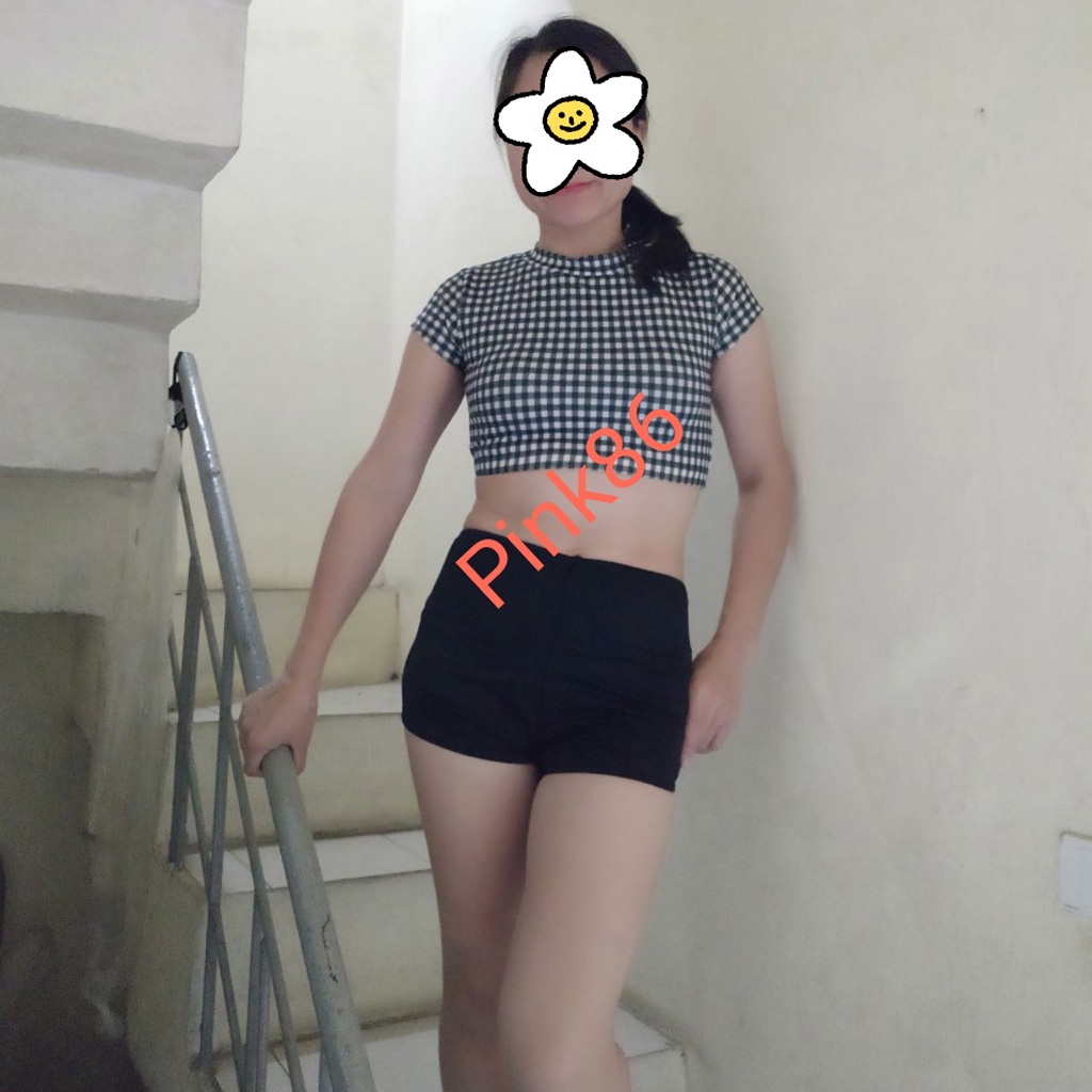 [HÌNH THẬT] Đồ bơi nữ áo croptop quần short cạp cao BK-551i