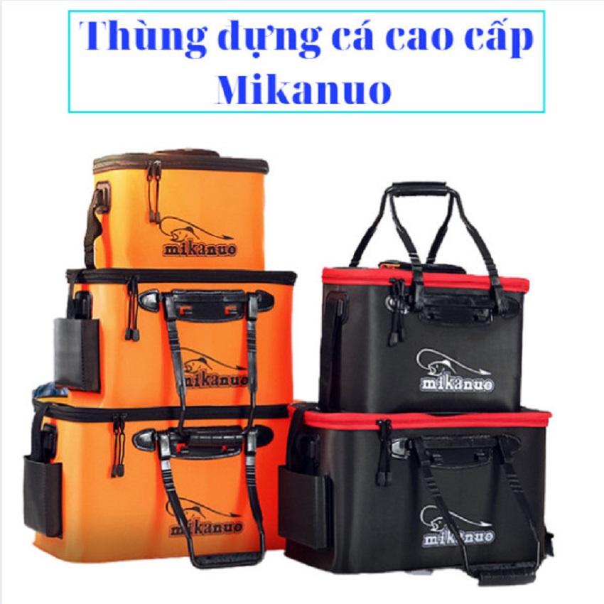 Thùng Đựng Cá Đi Câu Gấp Gọn Đa Năng. Túi Đựng Cá - Phụ Kiện Câu Cá Siêu Bền. Tặng Kèm Lưỡi Câu Đôi