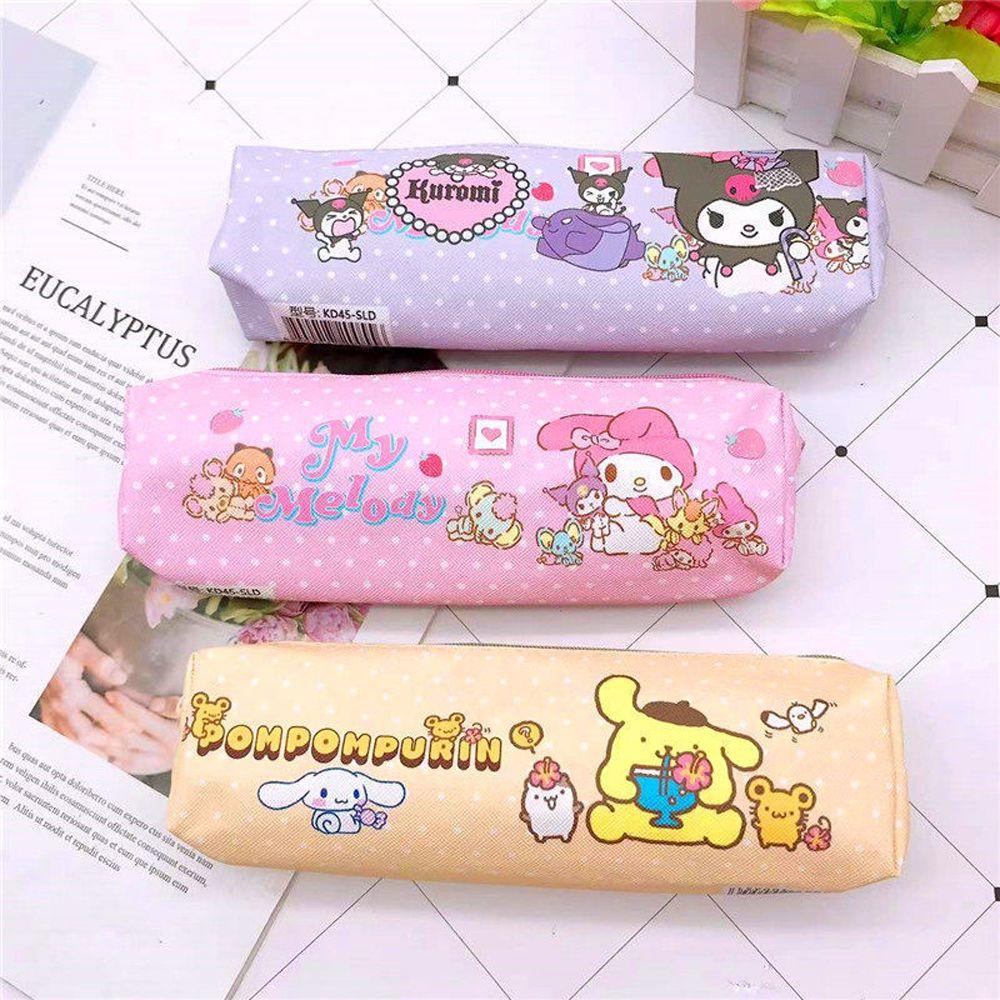Bóp Viết Da PU In Hình Kuromi Melody Cinnamoroll AUGUSTINA