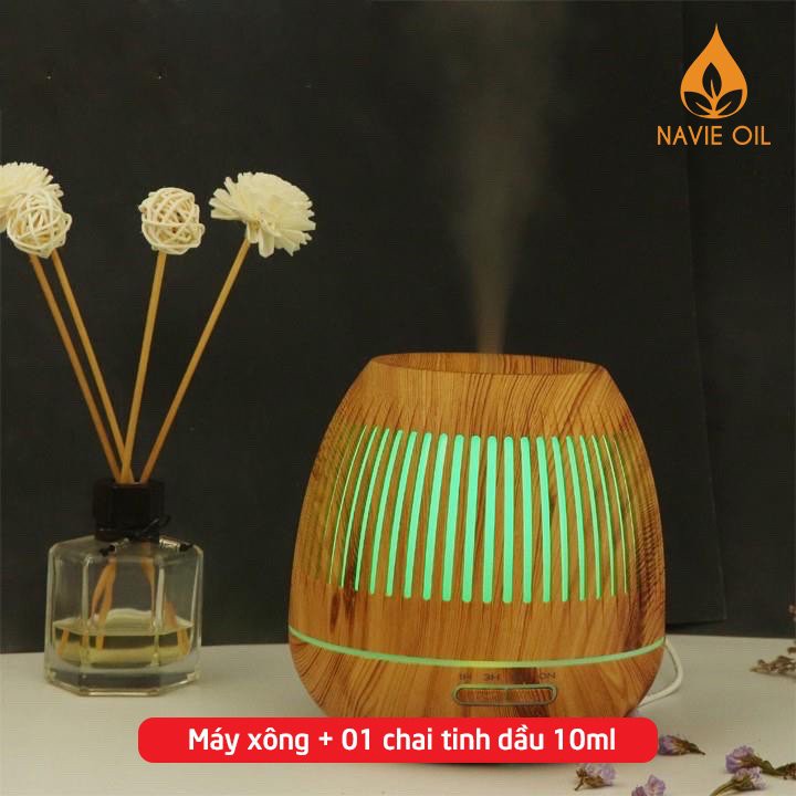 MÁY XÔNG TINH DẦU HÌNH ĐÈN LỒNG ( TẶNG 01 CHAI TINH DẦU 10ML)/ MÁY KHUYECH TÁN TINH DẦU DUNG TÍCH 550ML