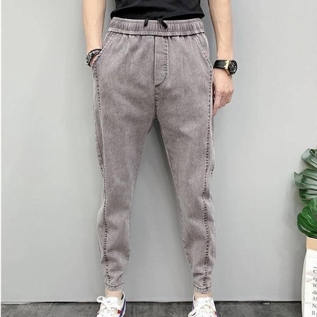 Quần jean nam không lót nhung dày phong cách Hàn Quốc năng động thời trang thu đông dành cho nam S-3XL